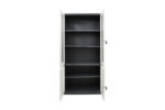 STEEL BOOKSHELF WITH GLASS DOORS & LOCKS - Image 2