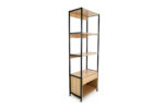 BOOKSHELF WITH DRAWER & IRON FRAME - Image 2