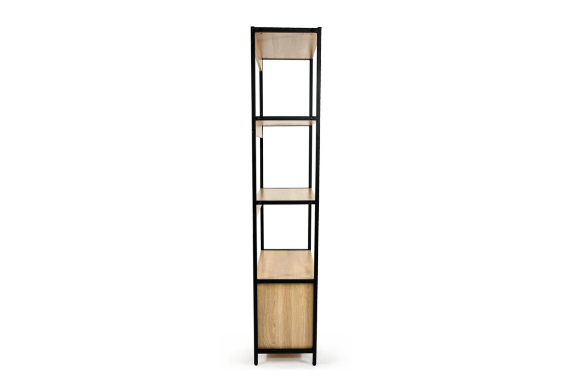 BOOKSHELF WITH DRAWER & IRON FRAME - Image 4