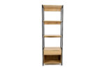 BOOKSHELF WITH DRAWER & IRON FRAME