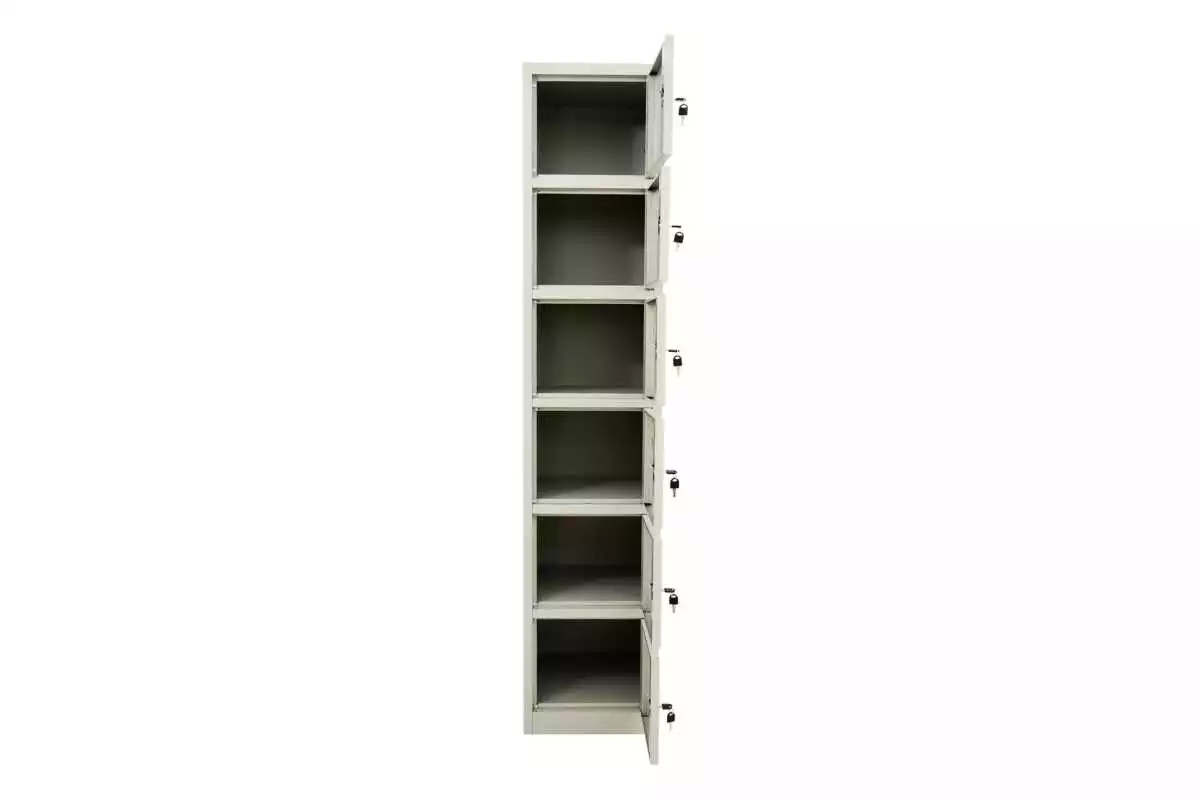 STORAGE STEEL CABINET WITH 6 COMPARTMENTS - Image 2
