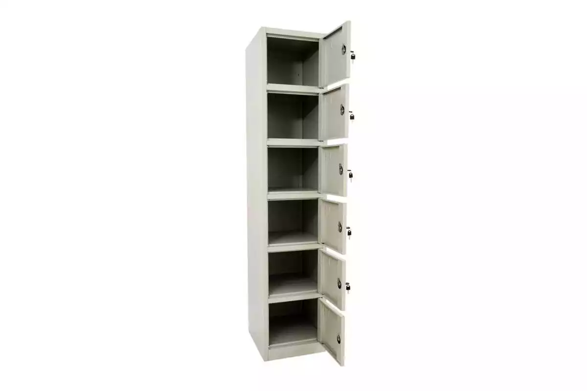 STORAGE STEEL CABINET WITH 6 COMPARTMENTS - Image 4