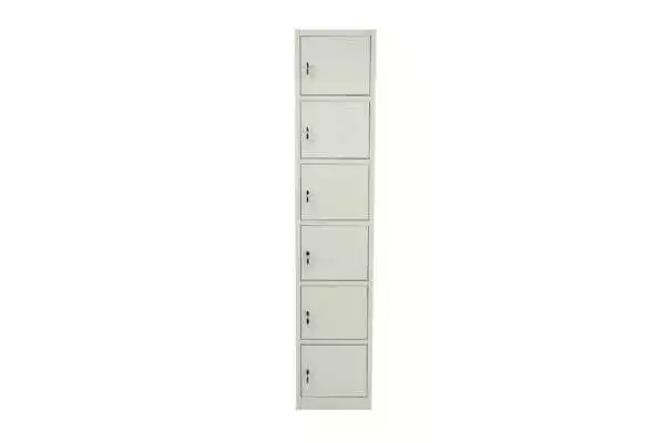 STORAGE STEEL CABINET WITH 6 COMPARTMENTS