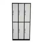 STORAGE STEEL CABINET WITH 6 COMPARTMENTS