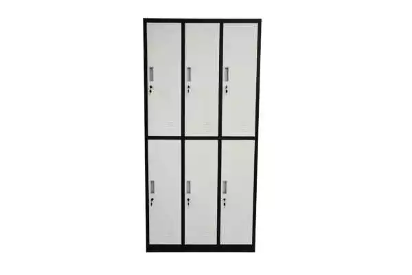 STORAGE STEEL CABINET WITH 6 COMPARTMENTS