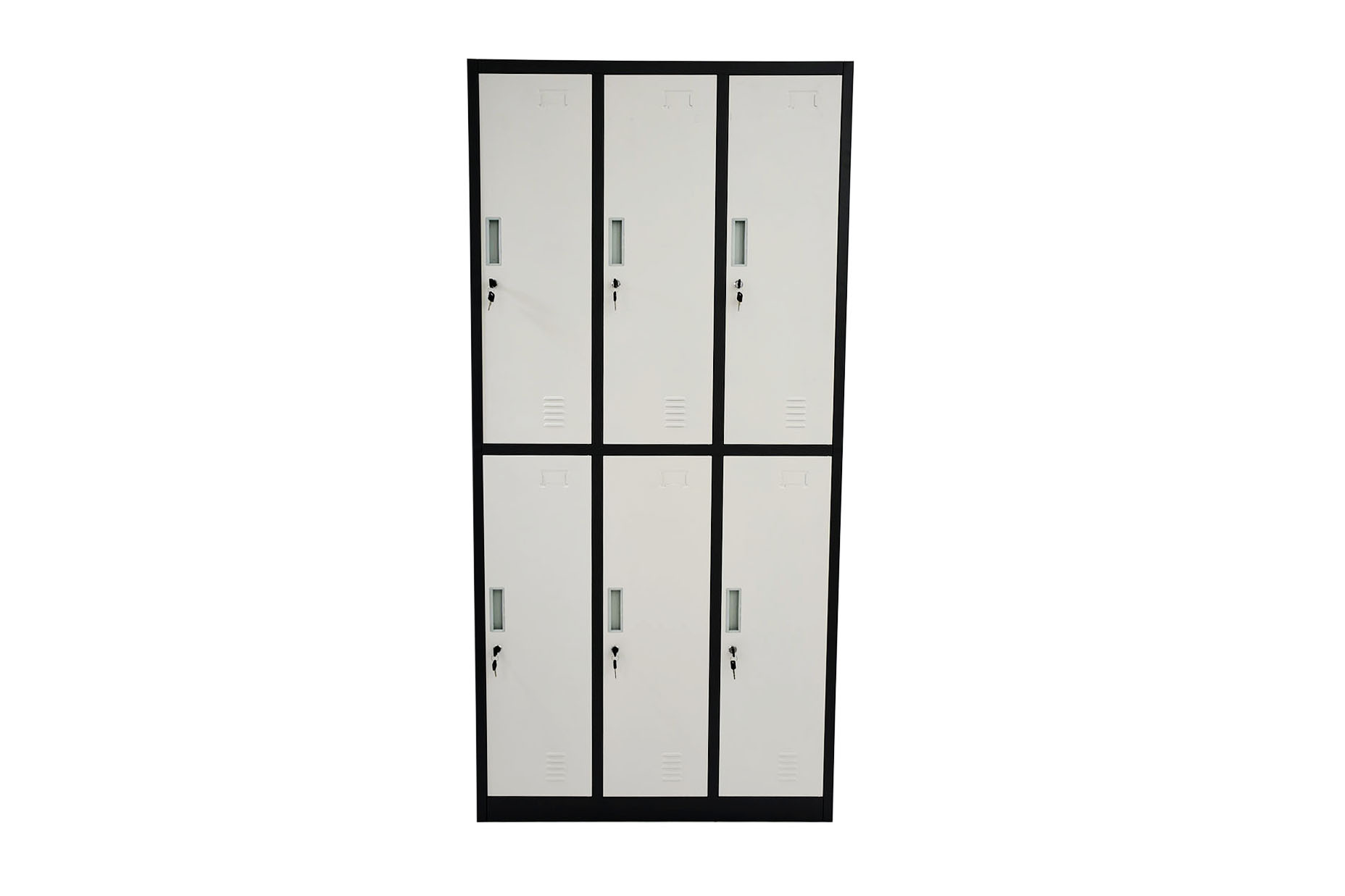 4297 (2) STORAGE STEEL CABINET WITH 6 COMPARTMENTS - Image 1