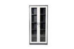 STEEL BOOKSHELF WITH GLASS DOORS - Image 4