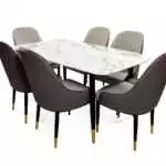 DINING SET WITH 6 CHAIRS
