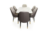 DINING SET WITH 6 CHAIRS - Image 4