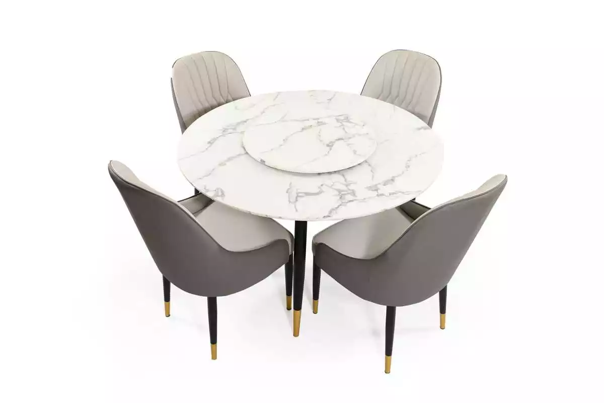 DINING SET WITH 4 CHAIRS - Image 3
