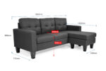 FABRIC L-SHAPE SOFA WITH REVERSIBLE R/L SIDE - Image 18