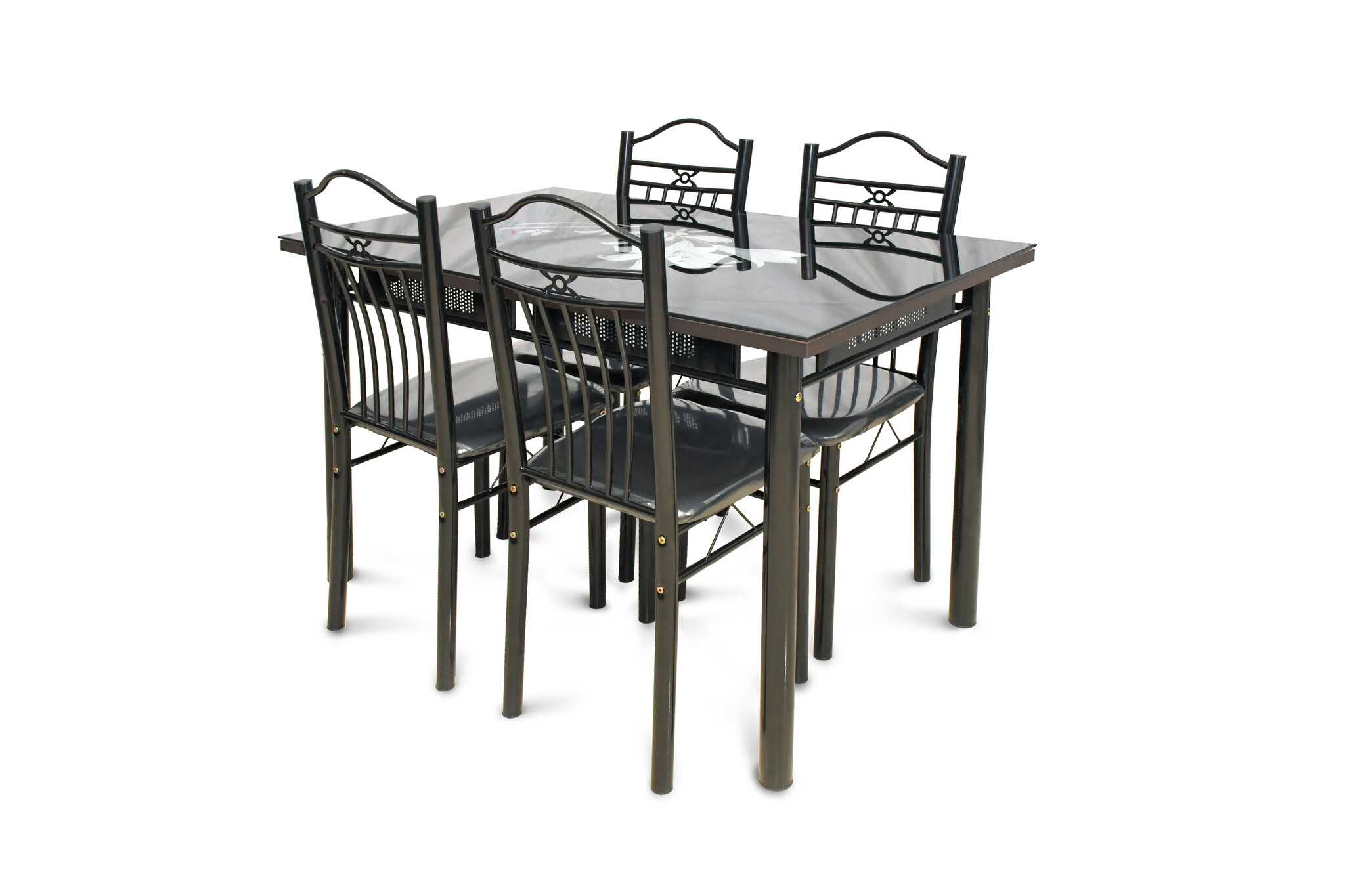 4499 (12) DINING TABLE WITH 4 CHAIRS - Image 1