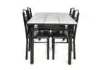DINING SET WITH 4 CHAIRS - Image 2