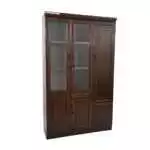 BOOKSHELF WITH GLASS DOORS