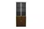 BOOKSHELF WITH GLASS DOORS