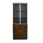BOOKSHELF WITH GLASS DOORS