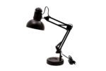 TABLE LIGHT E27 WITH ROUND BASE BK