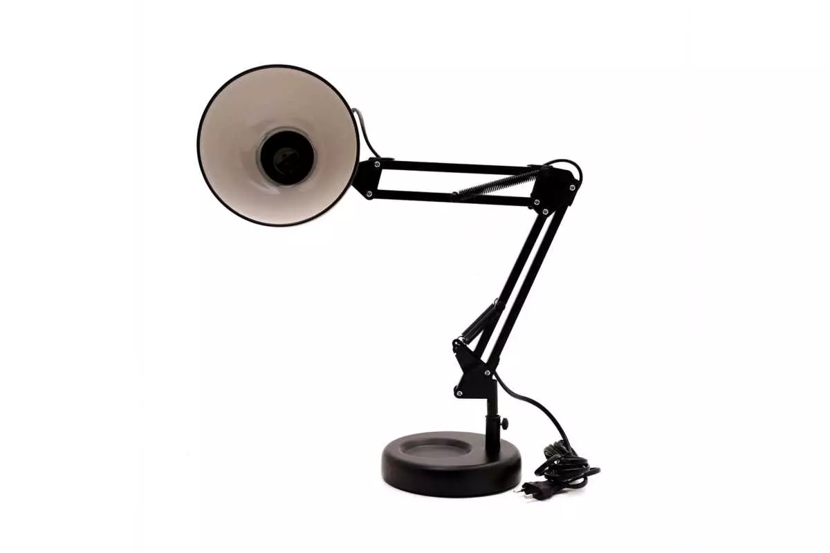 TABLE LIGHT E27 WITH ROUND BASE BK - Image 2