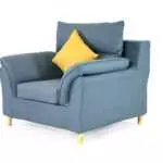 FABRIC SINGLE SEAT SOFA BLUE