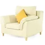 FABRIC SINGLE SEAT SOFA CREAM