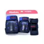 KIDS PROTECTIVE PAD 3 PCS SET (WRIST+ELBOW+KNEE) BLUE ROYALBABY