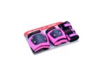 KIDS PROTECTIVE PAD 3 PCS SET (WRIST+ELBOW+KNEE) PINK ROYALBABY - Image 2