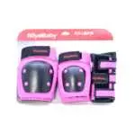 KIDS PROTECTIVE PAD 3 PCS SET (WRIST+ELBOW+KNEE) PINK ROYALBABY