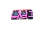 KIDS PROTECTIVE PAD 3 PCS SET (WRIST+ELBOW+KNEE) PINK ROYALBABY - Image 3