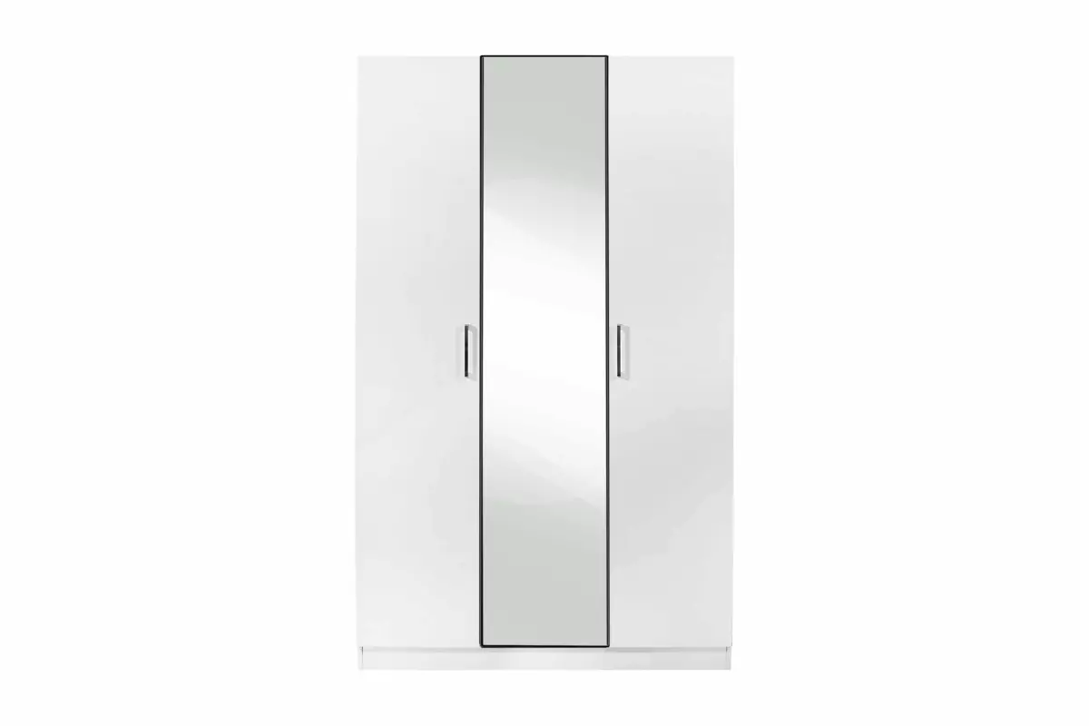 WARDROBE 3 DOOR WHITE WITH/WITHOUT MIRROR - Image 5