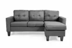 FABRIC L-SHAPE SOFA WITH REVERSIBLE R/L SIDE