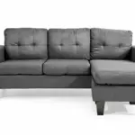 FABRIC L-SHAPE SOFA WITH REVERSIBLE R/L SIDE