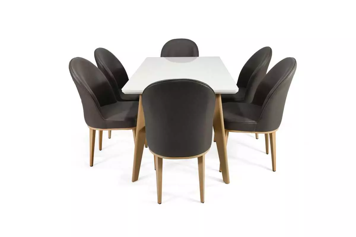 DINING SET WITH 6 CHAIRS - Image 10