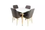 DINING SET WITH 4 CHAIRS