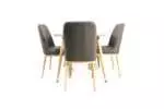 DINING SET WITH 4 CHAIRS - Image 4