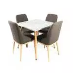 DINING SET WITH 4 CHAIRS