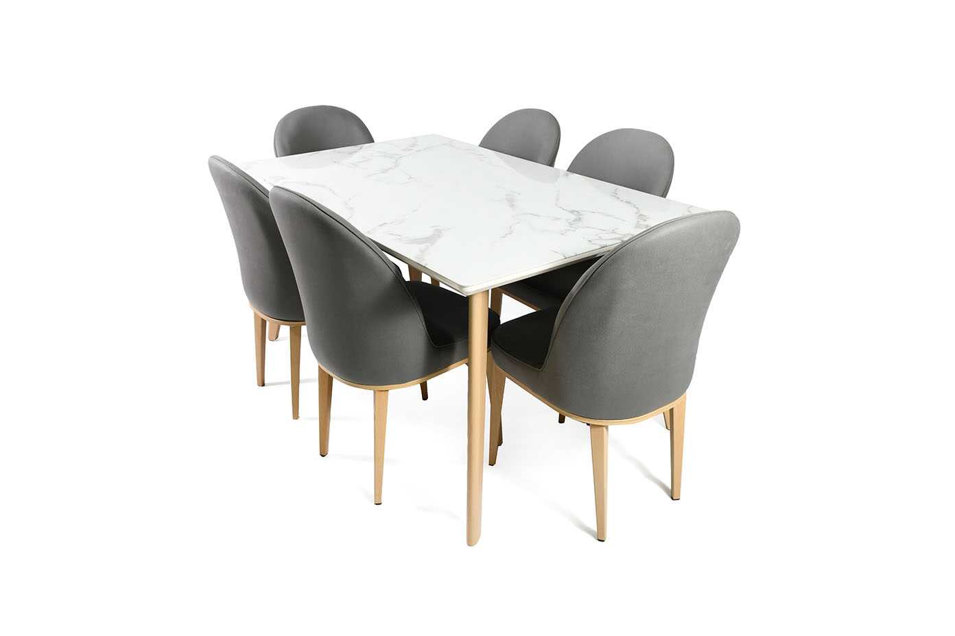 4802 (6) DINING SET WITH 6 CHAIRS - Image 1