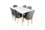DINING SET WITH 6 CHAIRS
