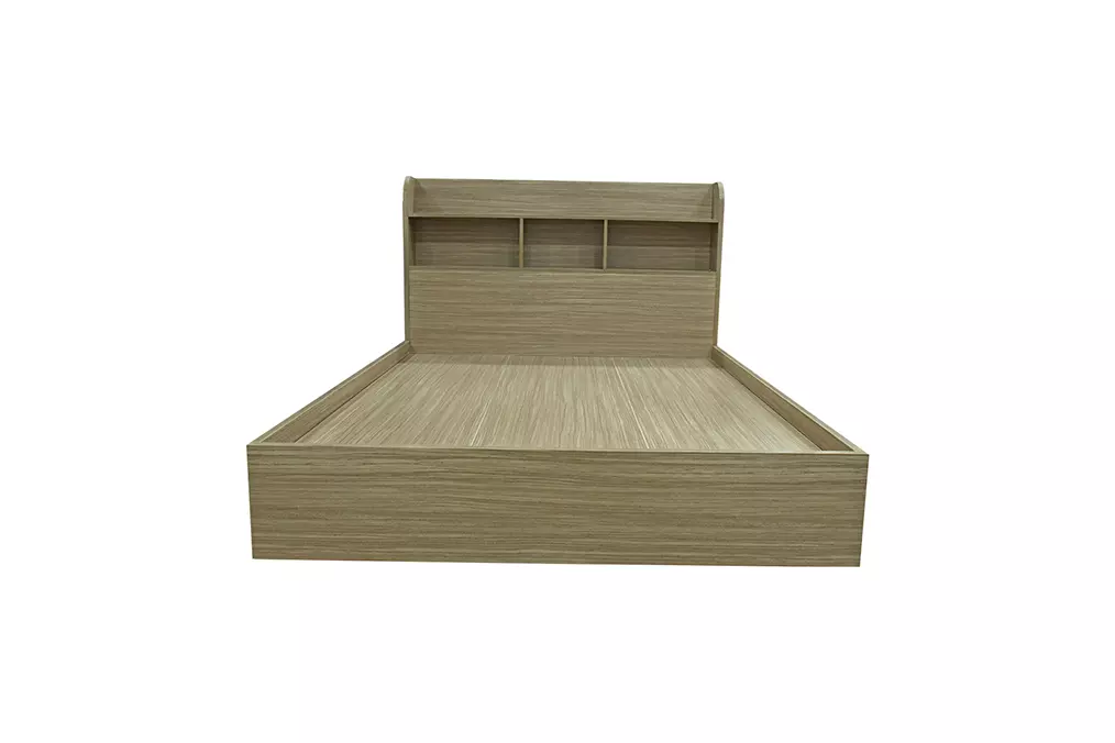 BED 1200X2000MM MELAMINE OAK - Image 2