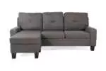 FABRIC L-SHAPE SOFA WITH REVERSIBLE R/L SIDE