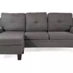 FABRIC L-SHAPE SOFA WITH REVERSIBLE R/L SIDE