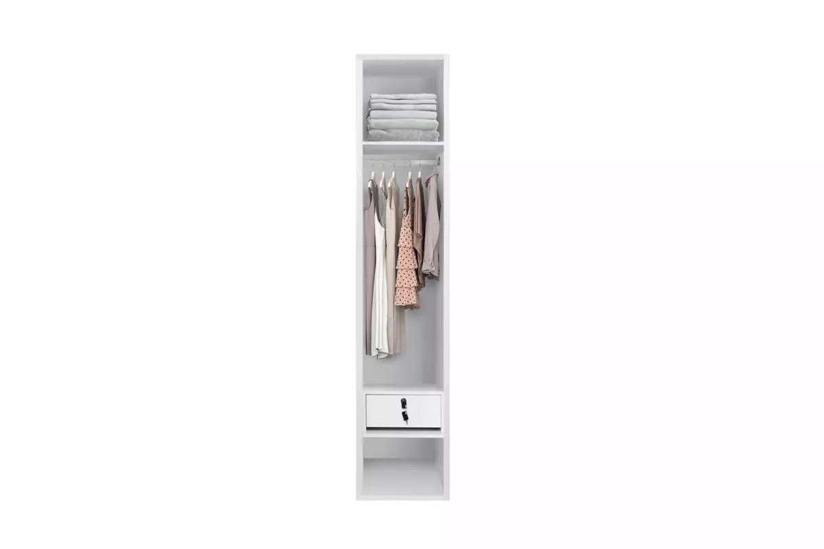 WARDROBE 1 DOOR WITH MIRROR - Image 2