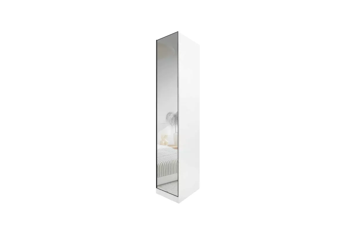 WARDROBE 1 DOOR WITH MIRROR - Image 4