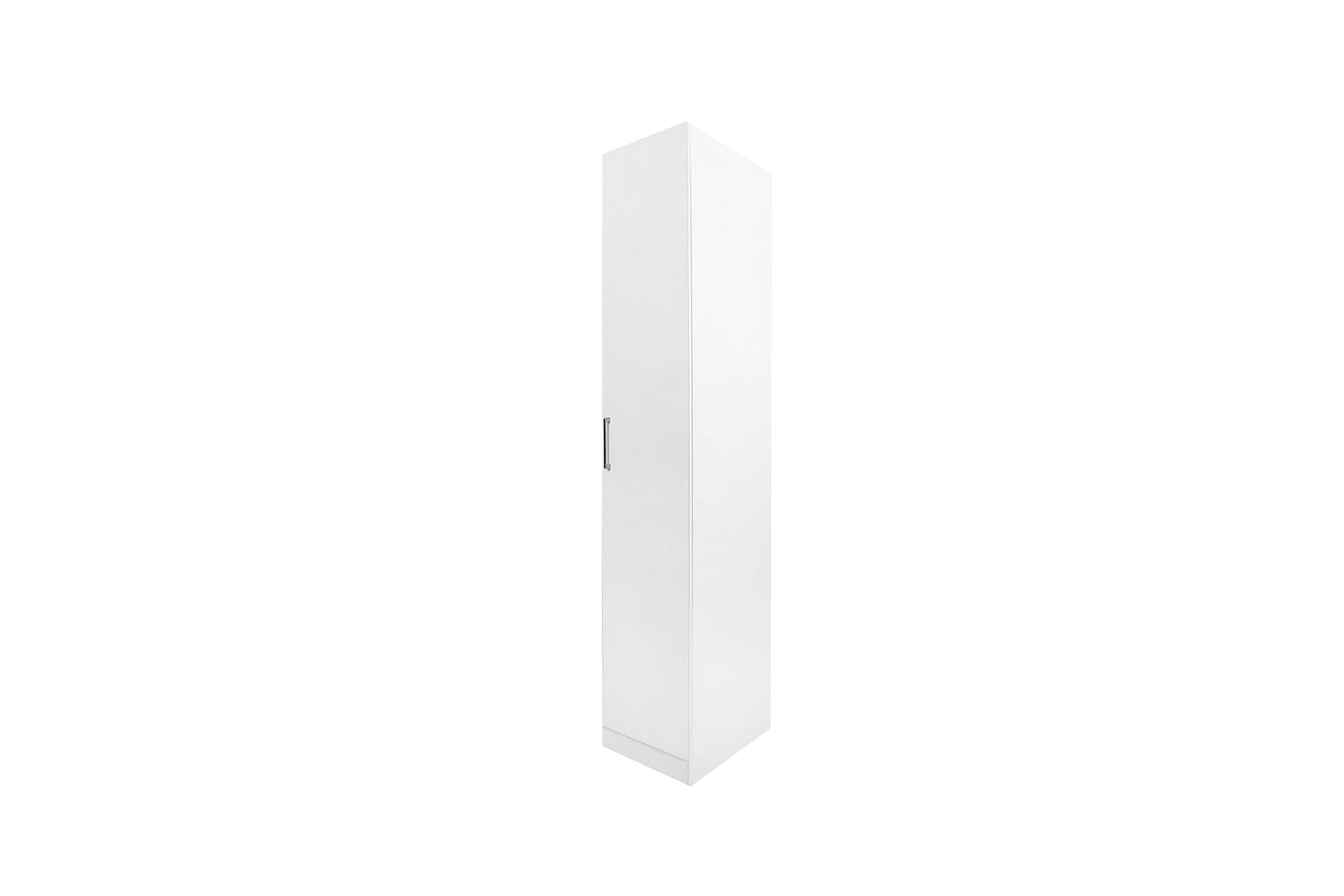 1D side view white WARDROBE 1 DOOR - Image 1