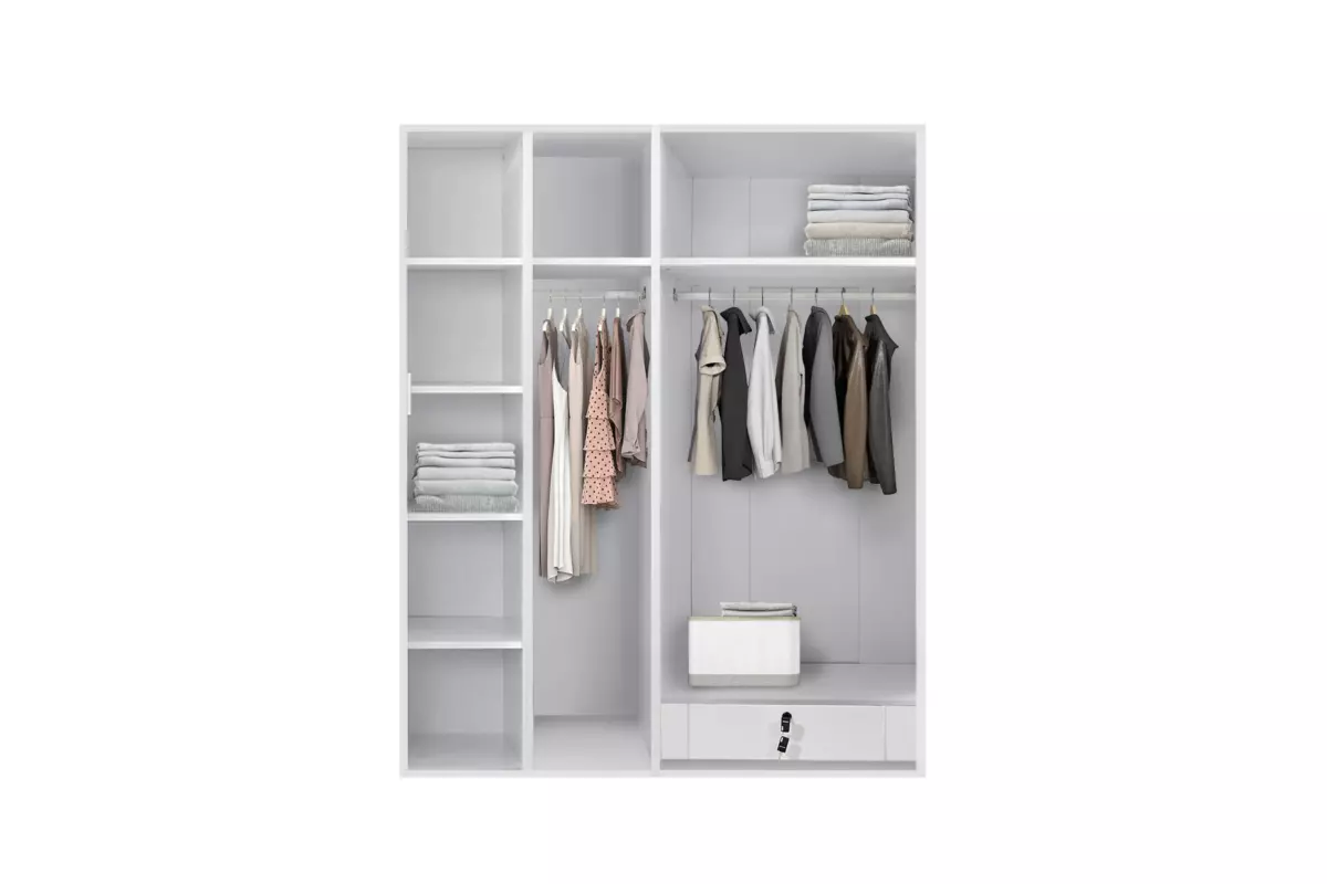 WARDROBE 4 DOOR FULL MIRROR AKAMU - Image 2