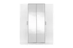 WARDROBE 4 DOOR WHITE WITH/WITHOUT MIRROR AKAMU - Image 4