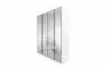 WARDROBE 4 DOOR FULL MIRROR AKAMU