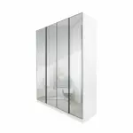 WARDROBE 4 DOOR FULL MIRROR AKAMU