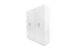 WARDROBE 4 DOOR WHITE WITH/WITHOUT MIRROR AKAMU - Image 6