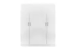 WARDROBE 4 DOOR WHITE WITH/WITHOUT MIRROR AKAMU - Image 5