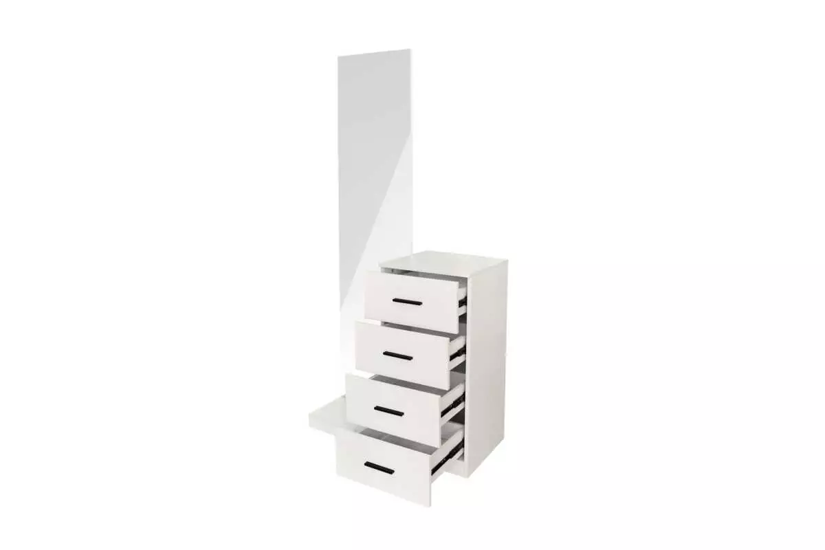 FULL HEIGHT MIRROR WITH 4 DRAWERS AKAMU - Image 2